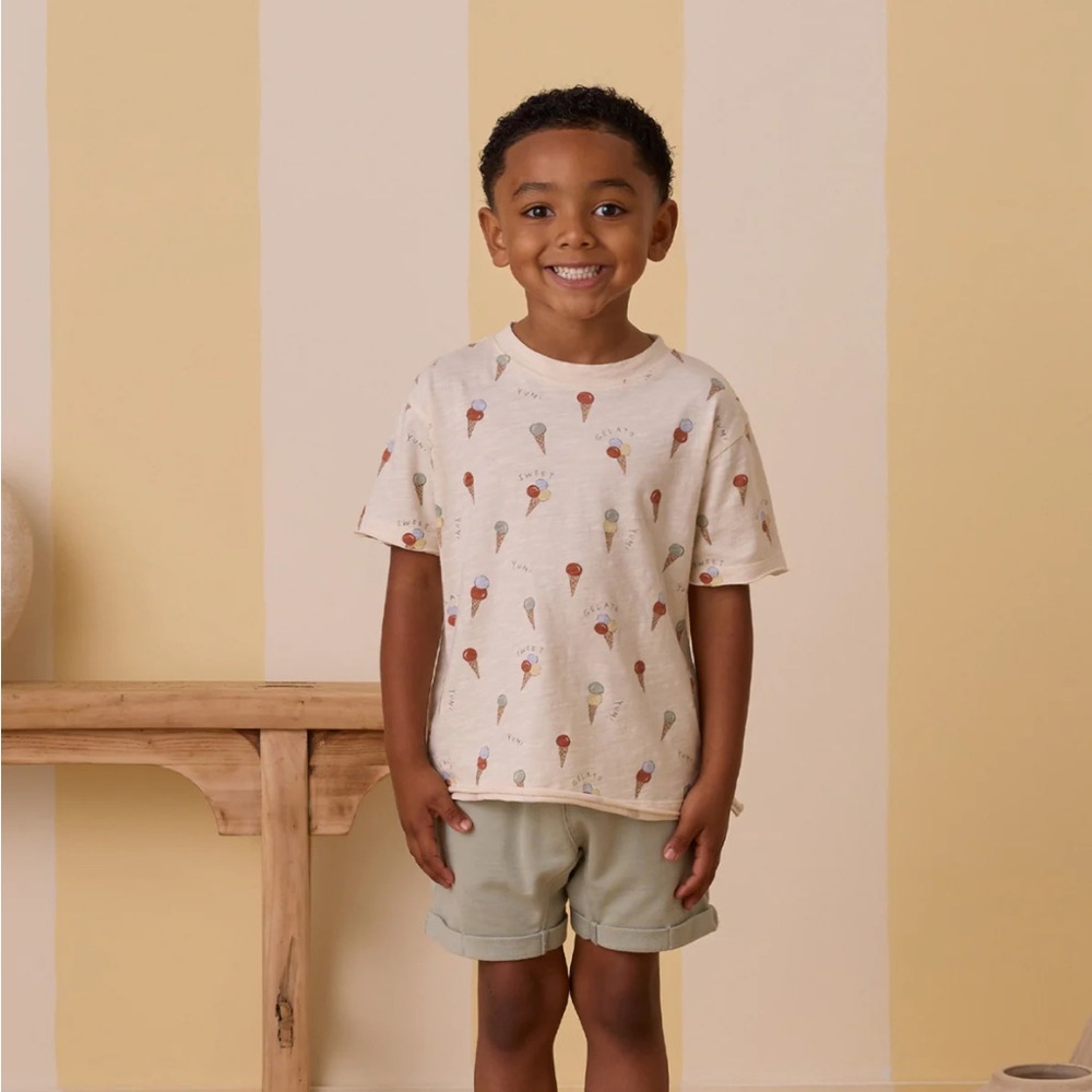 Rylee + Cru Cru gelato T-Shirt and shorts